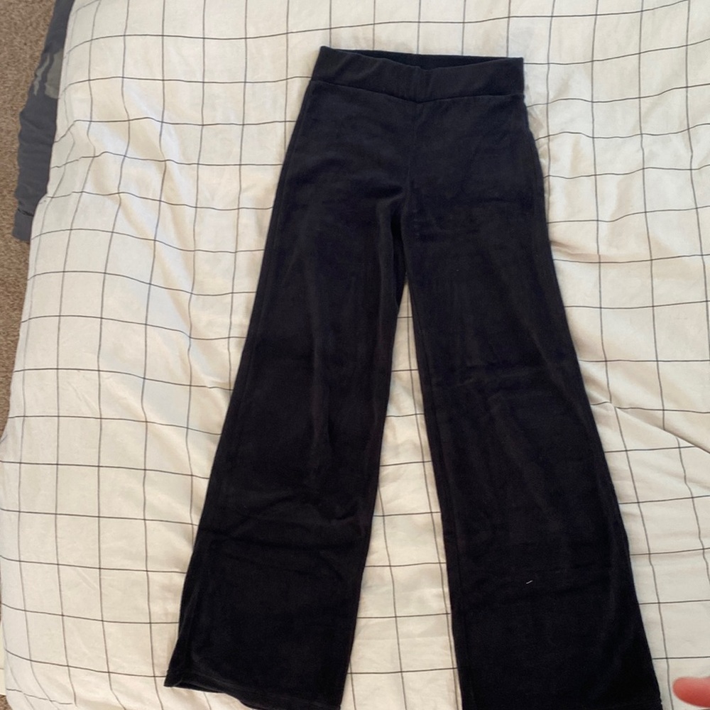 Black wide leg pants